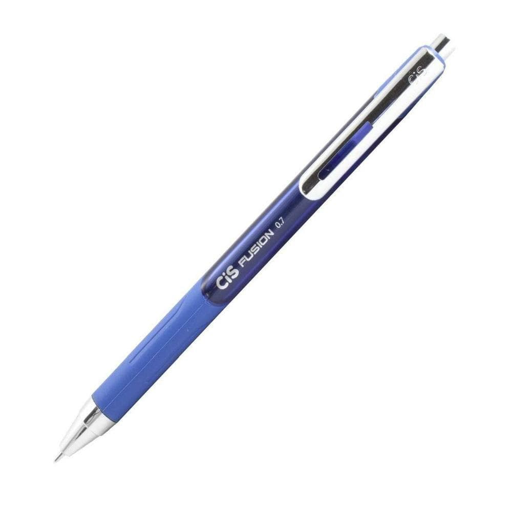 Caneta esferográfica CIS fusion retrátil 0.7 azul