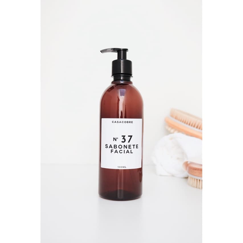 Frasco Âmbar Sabonete Facial - 500ml