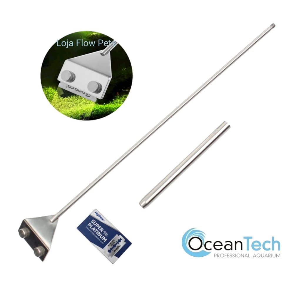Raspador de Algas 46cm Ocean Tech Algae Scraper P/ Aquários