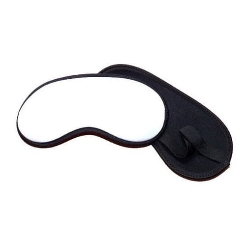 Mascara De Dormir Branca Em Neoprene P/ Sublimar - Kit 20 Unid