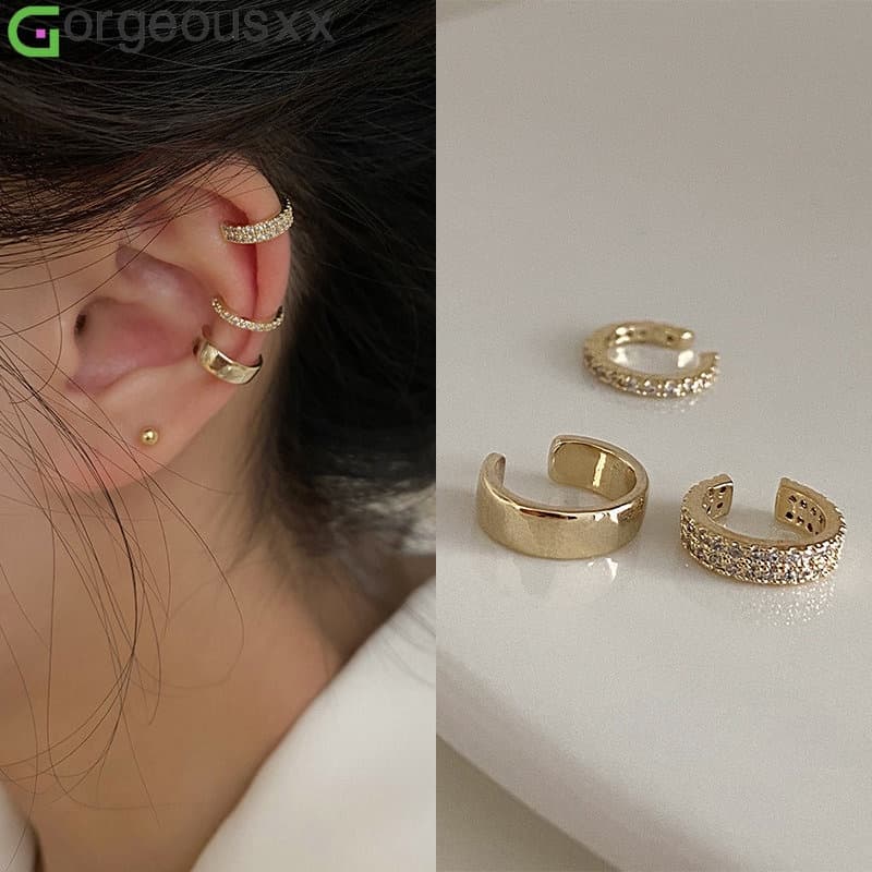 Moda Delicada Zircon Brincos De Zircônio Fofo Fivela Feminina Sem Piercings Orelha De Cartilagem Falsa Para Jóias Femininas