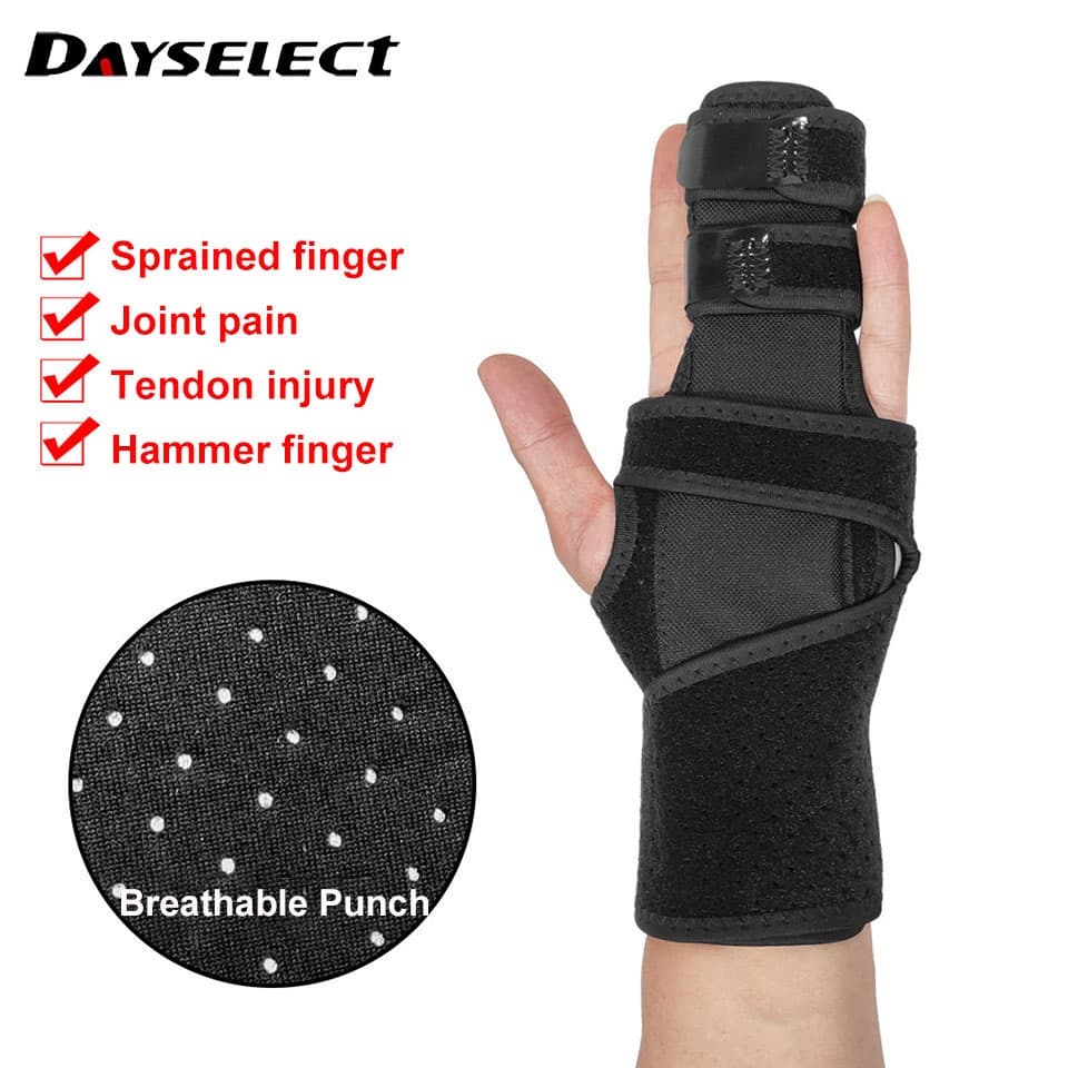 DAYSELECT 1pçs Estabilizador De Dedo De Marreta Ajustável Para 2/3 Dedos De Alumínio Quebrados Artrite Tendonite