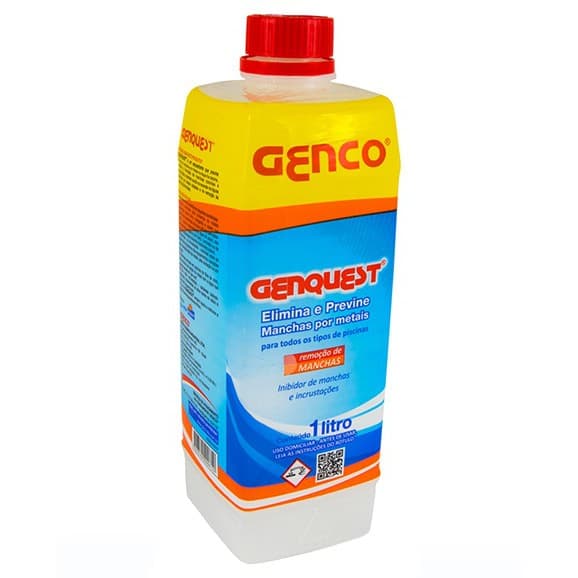 Genquest Inibidor De Manchas Incrustações Piscinas 1lt Genco
