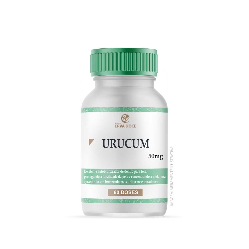 Capsula de Bronzeamento Urucum 50mg 60 Doses