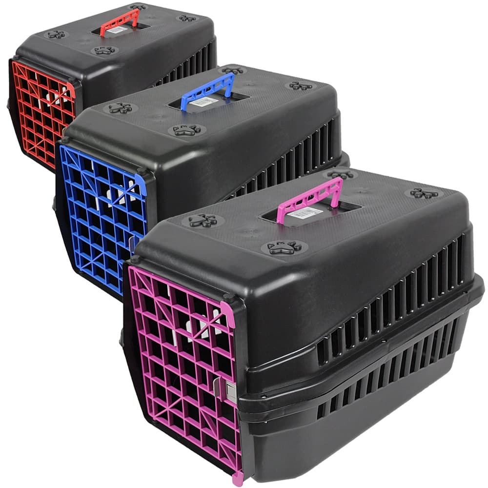 Kit 03 Caixas De Transporte Caes E Gatos Gaiola Para Caes Caixa de Transportar Gatos N1, N2, N3