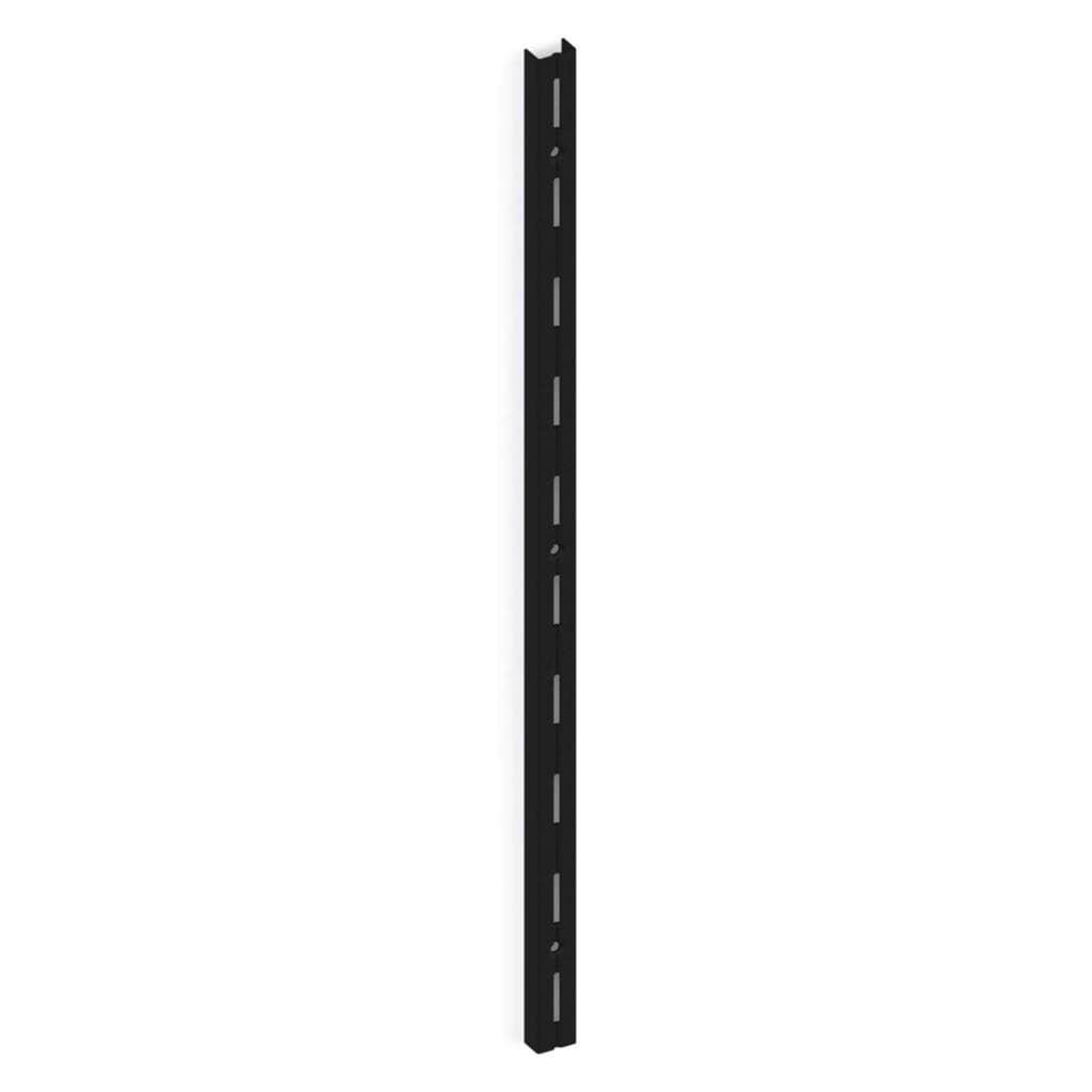 TRILHO SIMPLES 30CM PARA PRATLEIRA PRETO - BRASFORMA