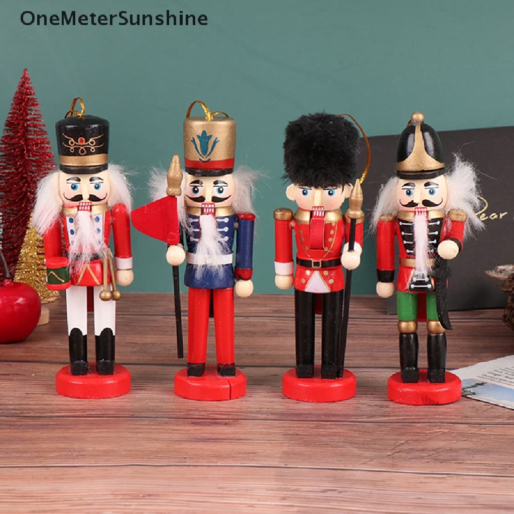 OMS 1Pc 13CM Soldado Quebra-Nozes Fantoche Decoração De Natal Pingente Boneca Ornamento br