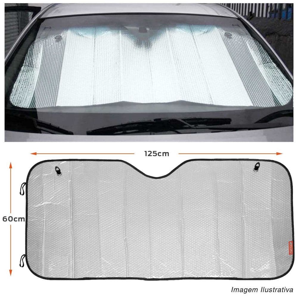 Protetor Solar Carro Parabrisa Quebra Sol Painel  Tapa Sol veiculo carro caminhão Universal Dobravel