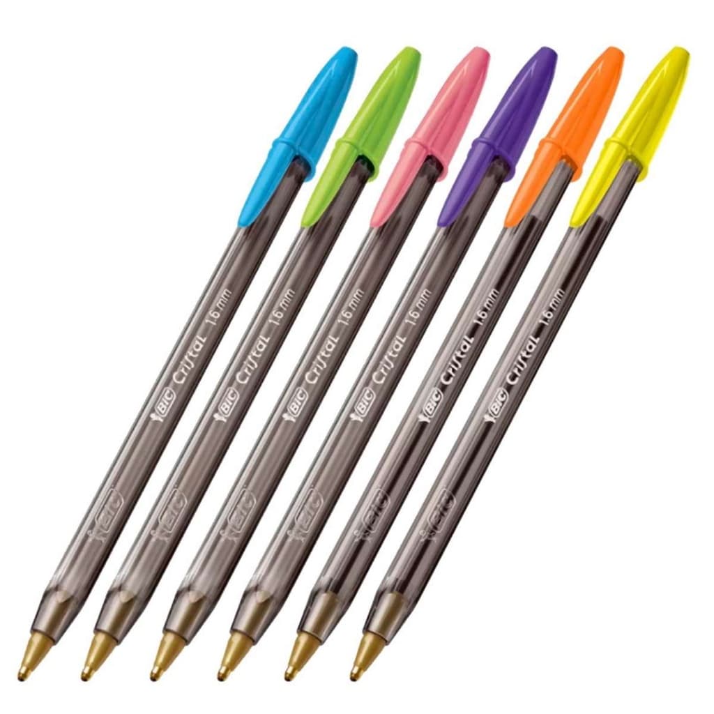 Kit Canetas Esferográficas Bic Fashion 1.6 com 6 unidades