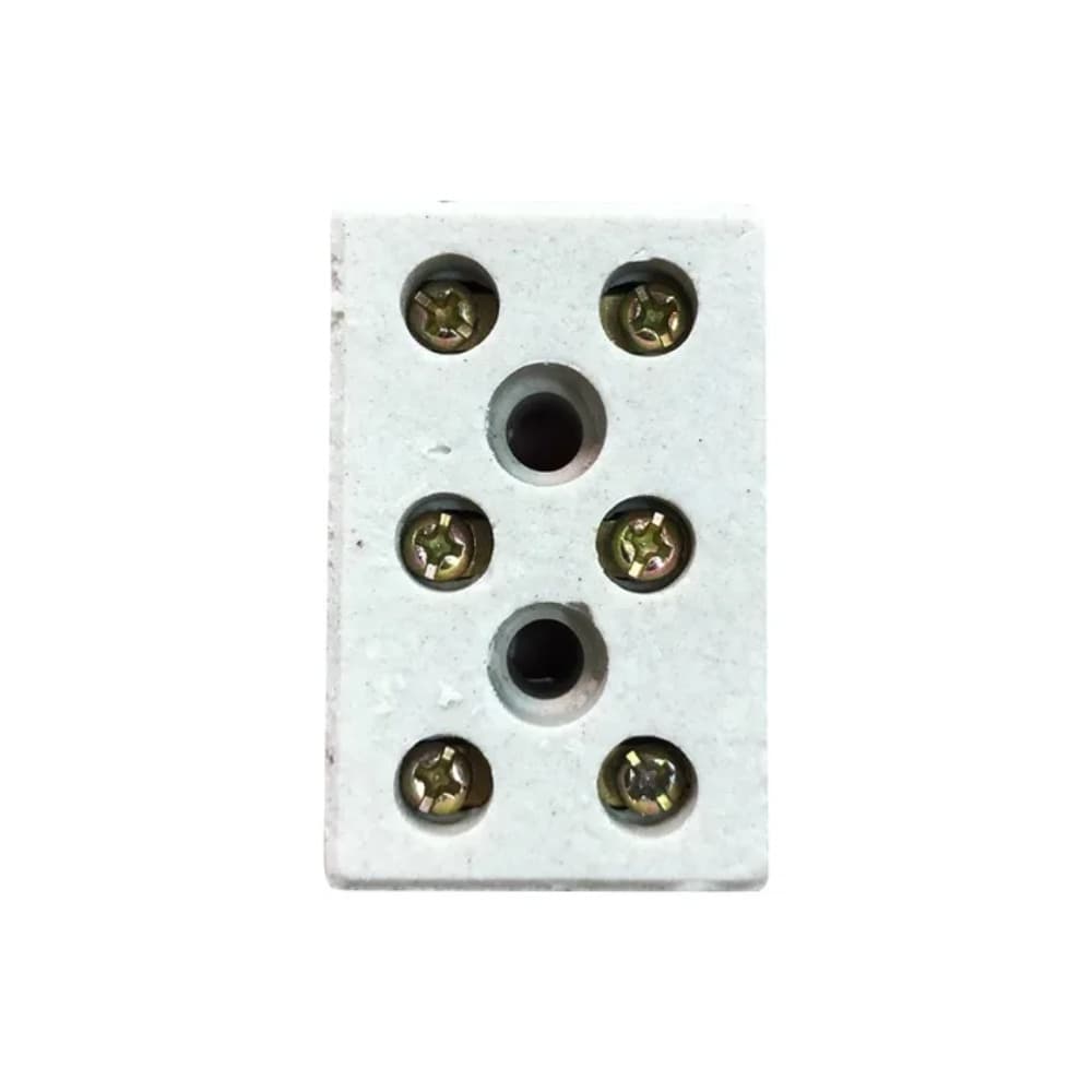 Conector Chuveiro Tripolar 6mm Porcelana Emenda 25a 600v