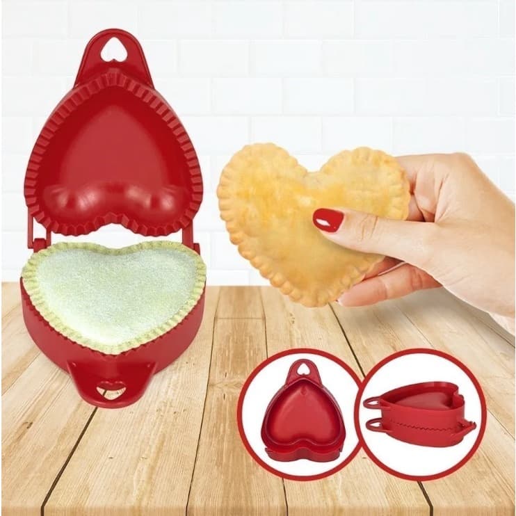 Forma Molde Coração Para Pastel Fogazza Risoles Plástica