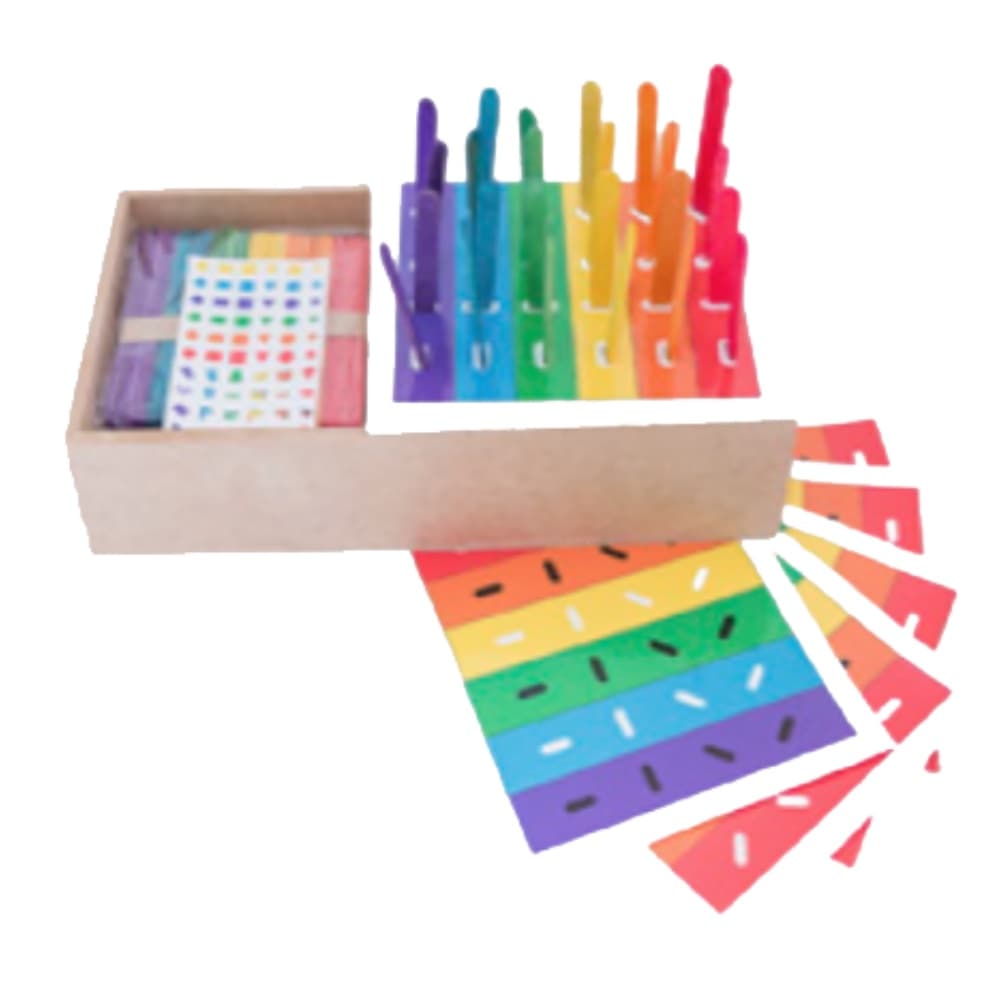 Brinquedo Educativo de Palitos Coloridos