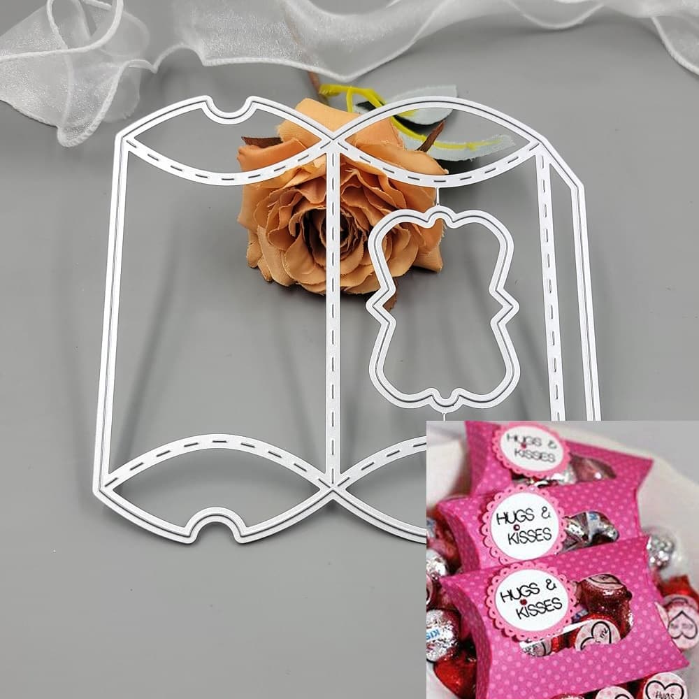 12 Estilos De Caixa Corte De Metal Matrizes Papel Gravação Stencil Scrapbooking Cartão De Boas Festas DIY Cortes Artesanais