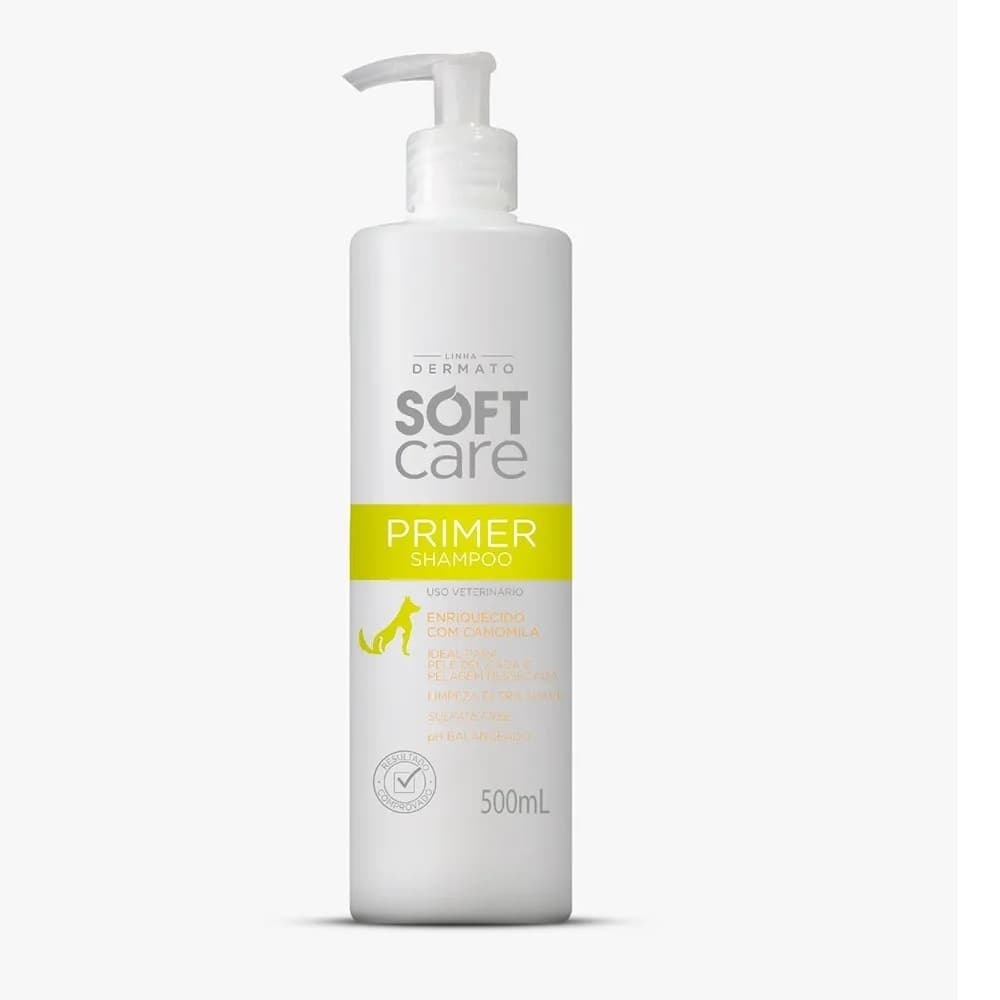 Shampoo Primer Soft Care  Para Cães e Gatos 500 ml