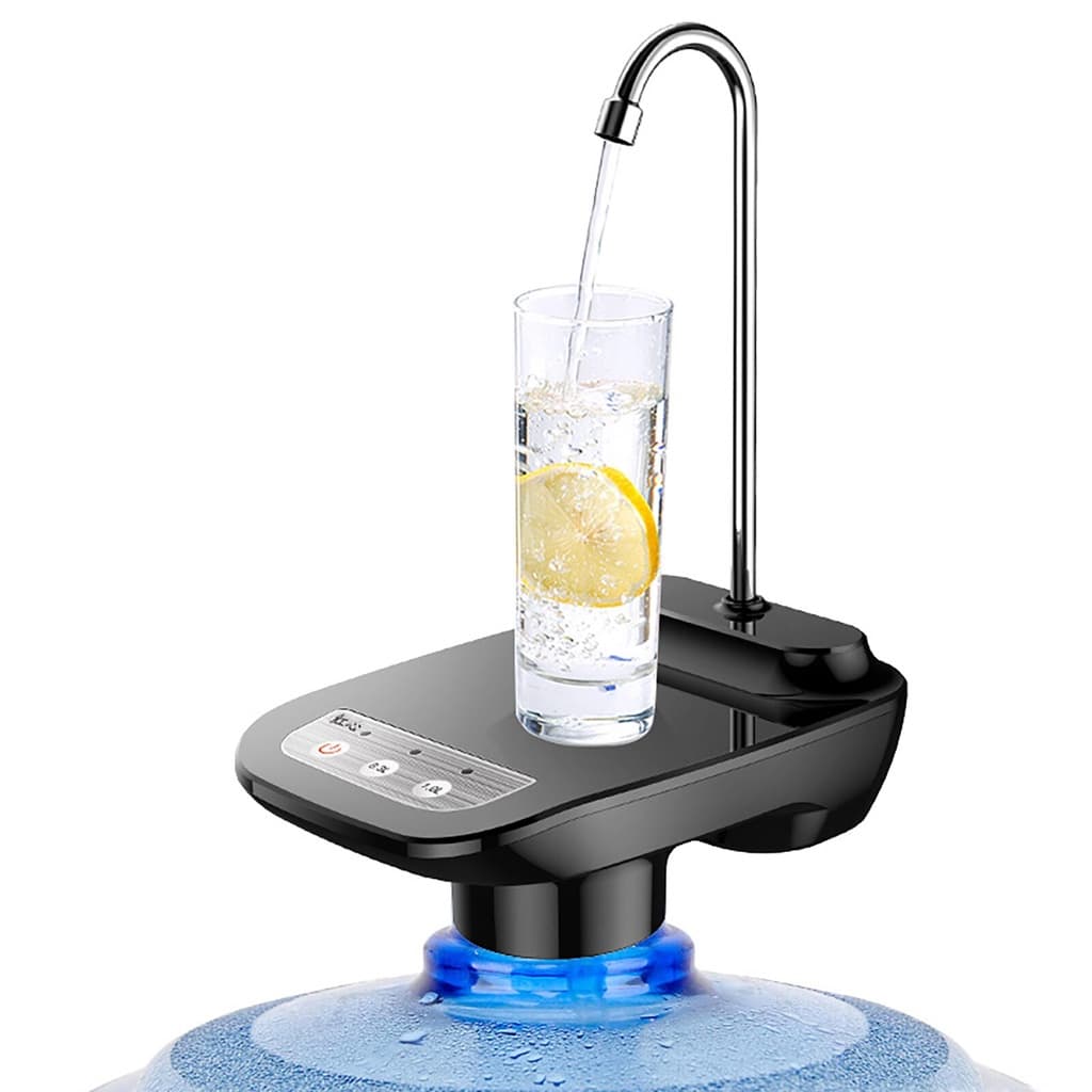 Bomba Elétrica Universal C/ Base Bebedouro Para Galão Garrafão de Água Carregamento USB