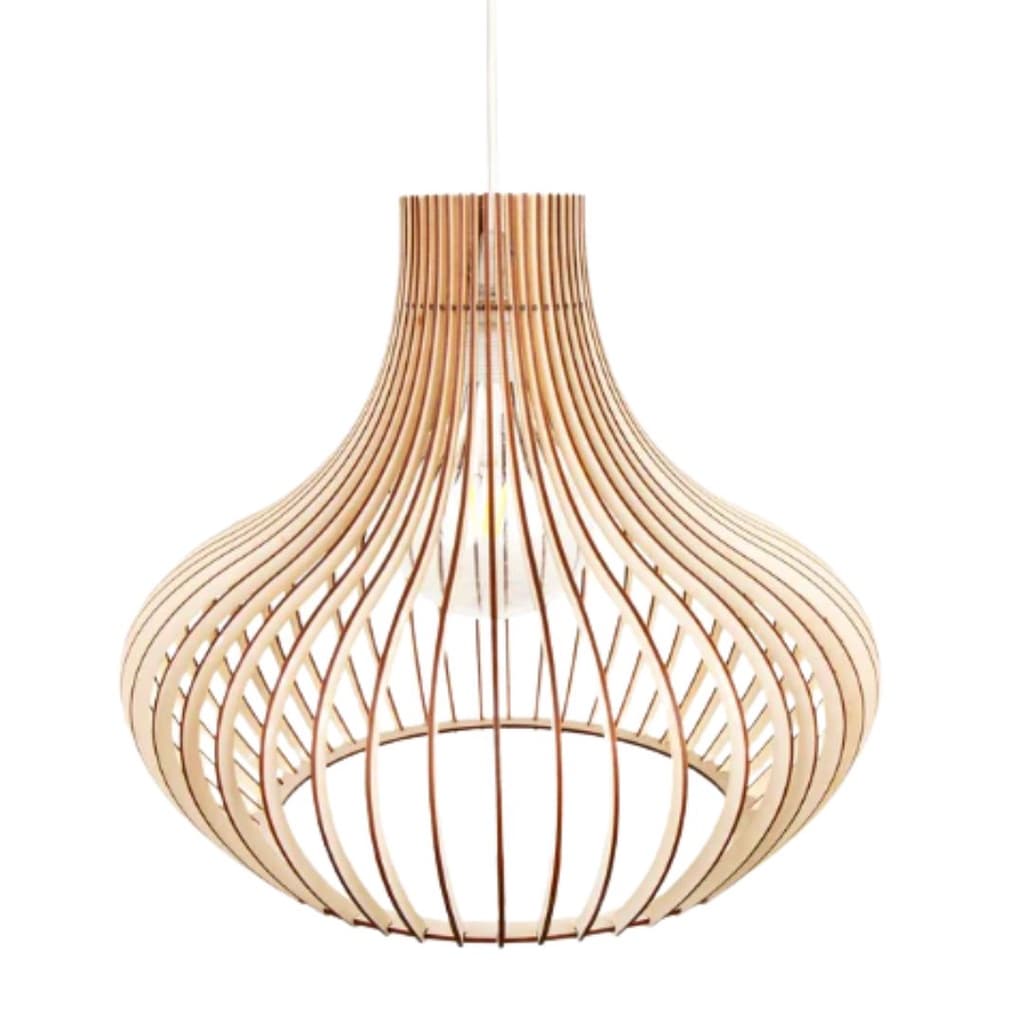 Luminária Teto tipo Pendente DECANTER MDF Completa -