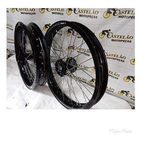 Par Roda Montada Lander-tenere 250 (viper) 4mm Inox