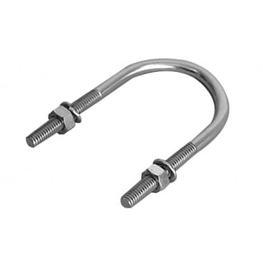 Abraçadeira Vergalhão Galvanizado Tipo U Para Fixação de Tubulação 2 x 3/8