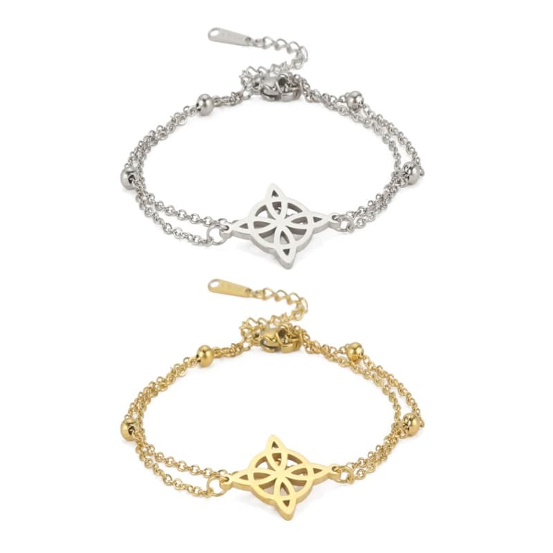 Nó Pulseiras Aço Inoxidável Celtics Charme Grânulo Corrente Pulseira Para Wicca Jóias Casa
