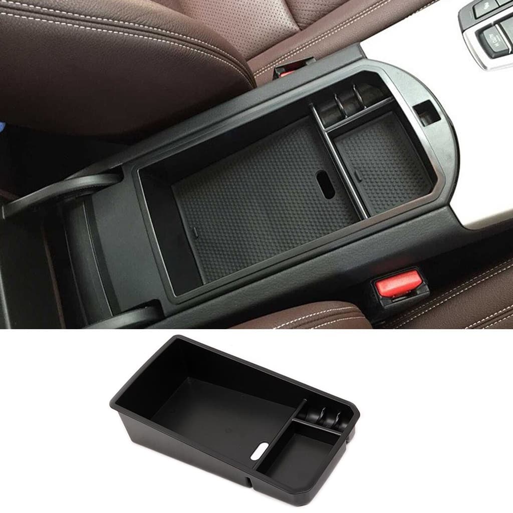 Console Do Carro Central Braço Caixa De Armazenamento Recipiente Bandeja Organizador Apto Para BMW X3 X4 2011-2017