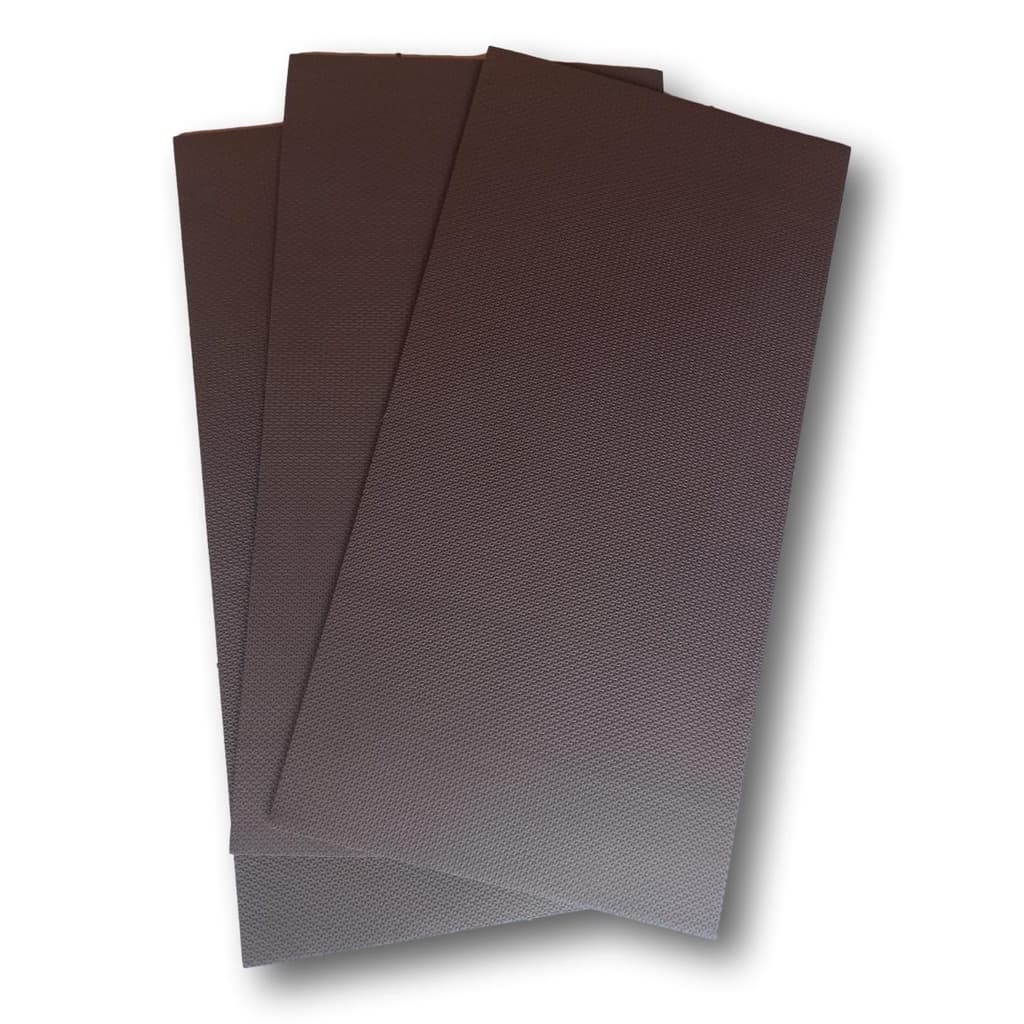 Kit 4 Colchonetes EVA Tapete Ginástica 100x50x1cm 10mm Marrom Yoga Ginástica Academia Ioga