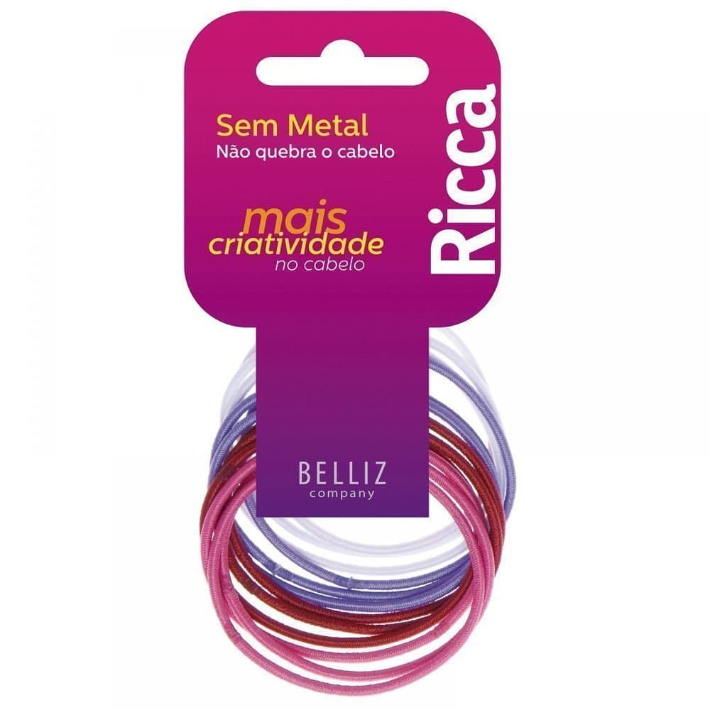 Elastico Para Cabelo Fino Ref. 891 18 Unidades  Ricca