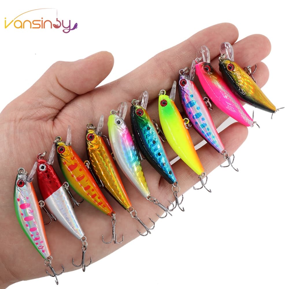 5,5cm 6,7g Afundando Isca De Dura Artificial De Robalo
