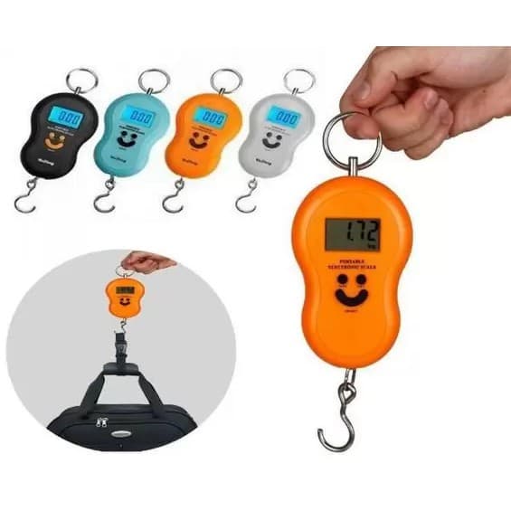 Balança Portátil Digital Gancho Suporta 50kg Mala Pesca Full 8905 Pronta Entrega Promoção