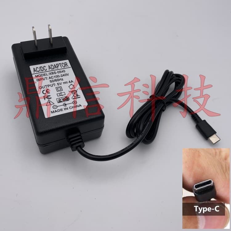 Adaptador de alimentação 5V4A 9V 3A Tipo-C Carregador 5V3A Display LCD Fonte de alimentação micro Usb CH8K