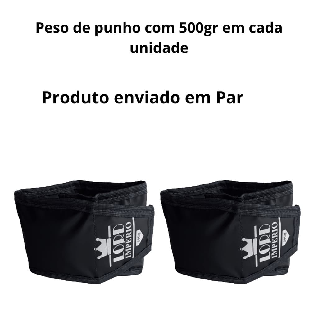 Peso de punho /Tornozeleira Caneleira De Peso 500g Ou 0,5kg - LORD IMPÉRIO