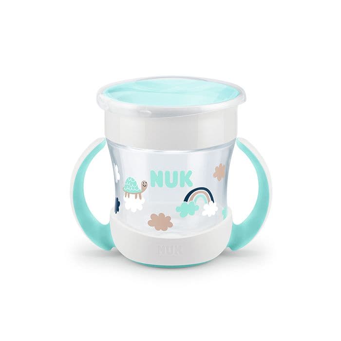 Copo de Transição Antivazamento Mini Magic Cup 360 C/Alca NUK Evolution 160ml - Verde - Copo de Treinamento Não Vaza