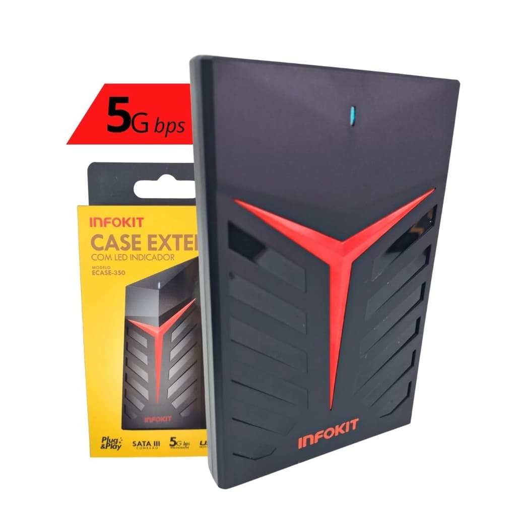 Case Hd Externo 2.5 Notebook Usb 3.0 Ps4 Xbox One Pc 5gbps