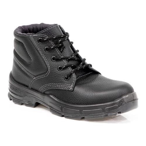 Bota Botina Sapato Calçado de Segurança Bracol BAAS Bico PVC Solado Bidensidade CA Certificação ABNT