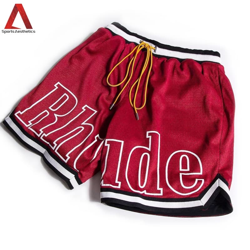 Calças De Praia Masculinas De Verão Material De Malha Respirável Wicking Basketball Fitness Sports