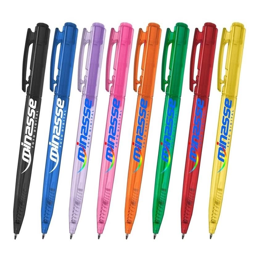 100 Canetas Mod. 1091 Personalizadas - Impressao colorida