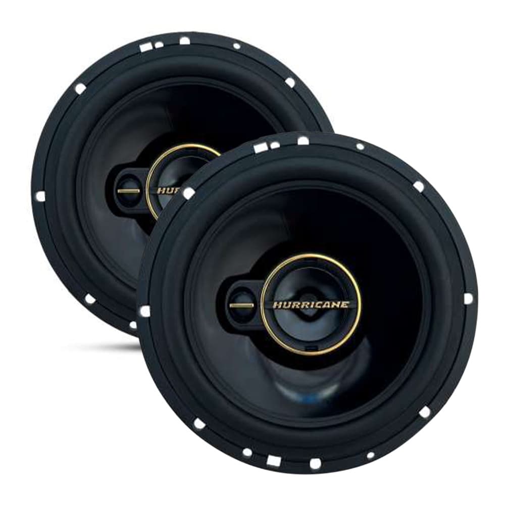Alto Falante 6 Polegadas Hurricane 120w Rms A6T Aurum Triaxial 4 Ohms Bobina Simples 240w Pico Par