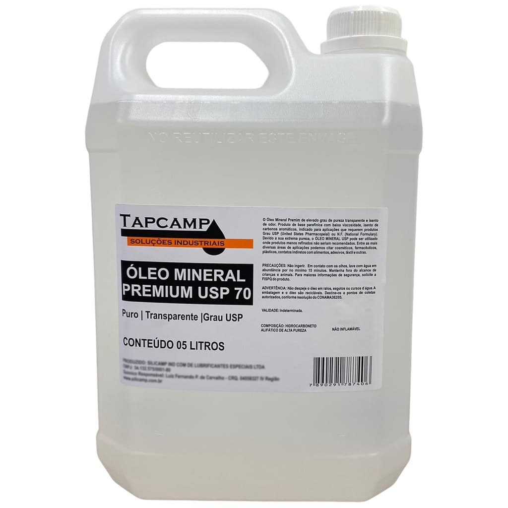 Oleo Mineral Grau Usp para Selar e hidratar Tabua De corte Carne Churrasco 5 Litro