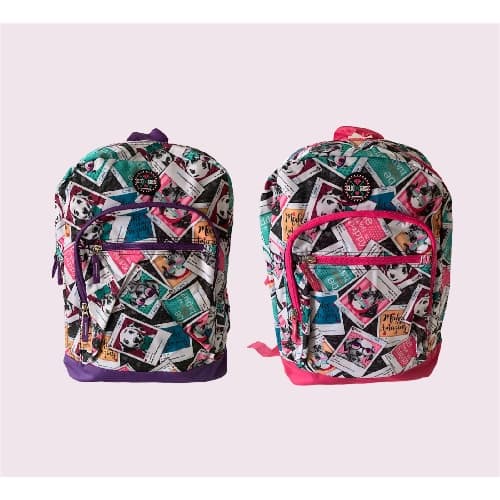 Mochila bolsa escolar dogs Feminina Clio faculdade trabalho escolar