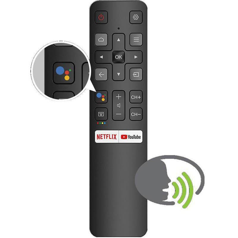 Novo Controle Remoto De Voz RC802V FNR1 Para TCL Android 4K Smart TV Netflix YouTube RC802V FNR6 49P30FS 65P8S 55C715 49
