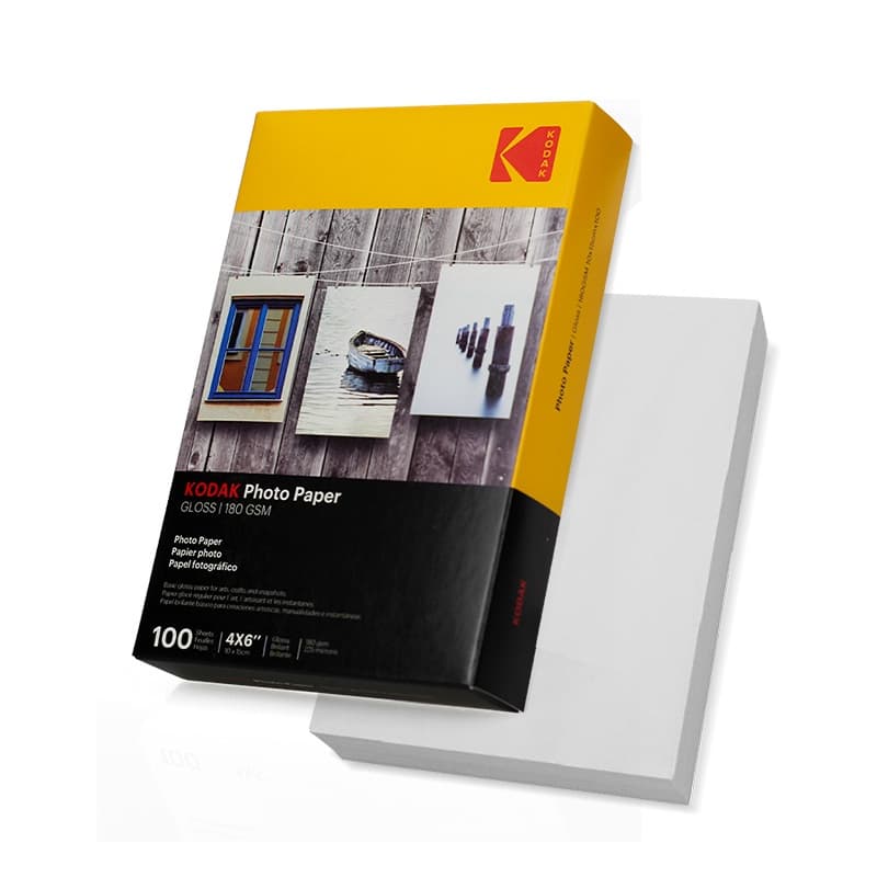 Papel KODAK 180g 10x15 100 Folhas