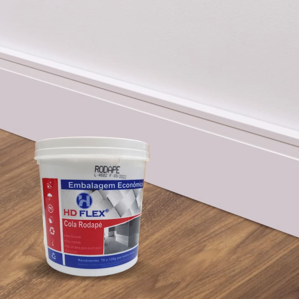 Cola Para Rodapé MDF, Poliestireno e Molduras 1 kg