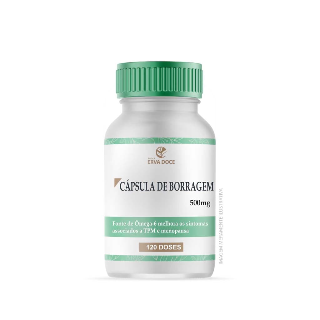 Oleo de Borragem 500mg 120 Doses
