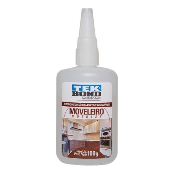 Cola Instantânea Para Artesanato Moveleiro 100g Tek Bond 793 Acrigel Postiça
