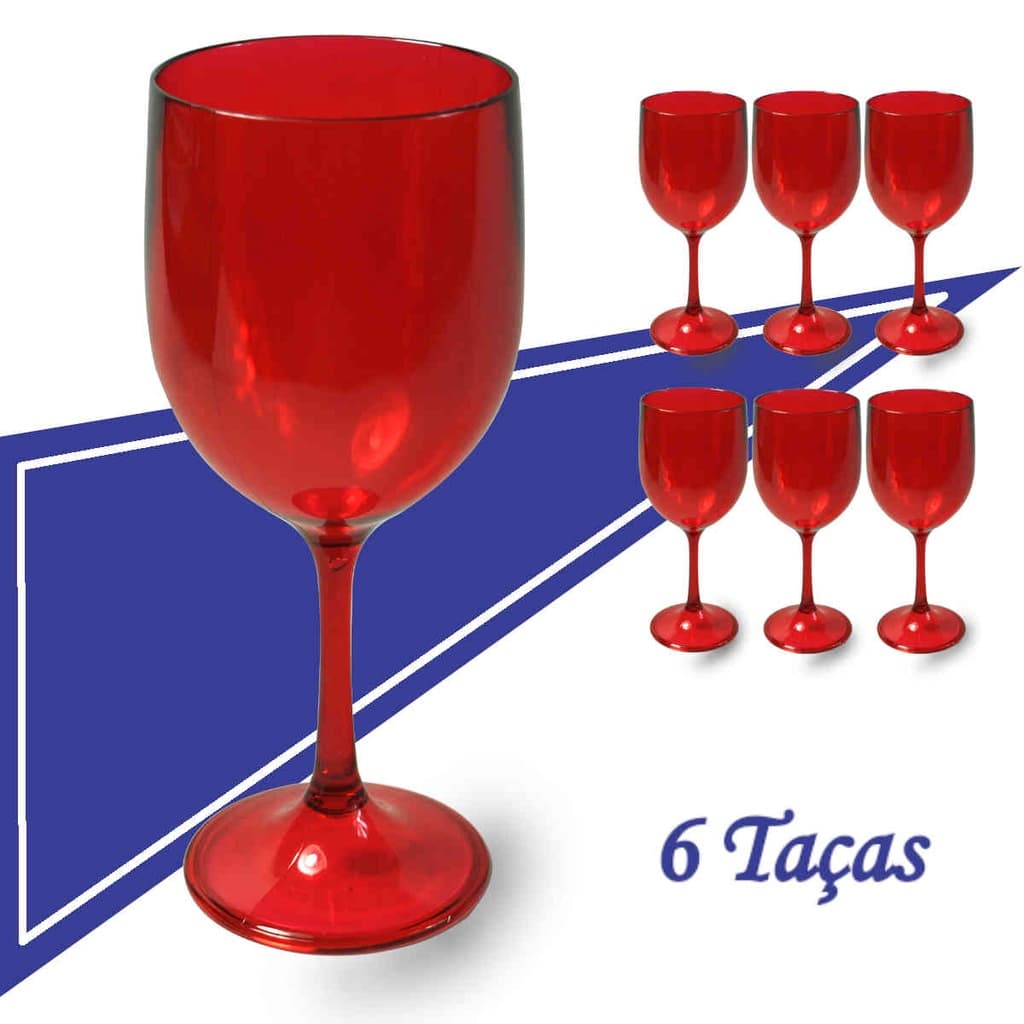 Taça Em Acrilico Para Vinho Cerveja Frisante Espumante Drinks e Coquetéis