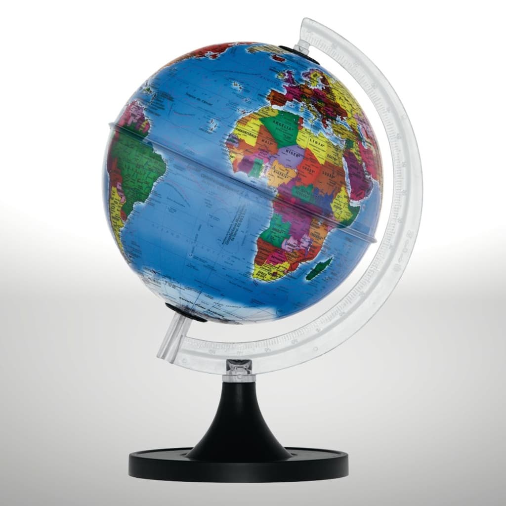 Globo Terrestre Gênio Político Iluminado  - 21cm