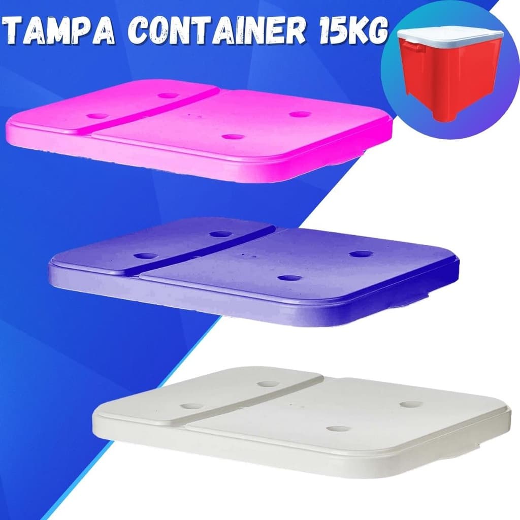 Tampa Avulsa Furacão Pet para Container 15 Kg