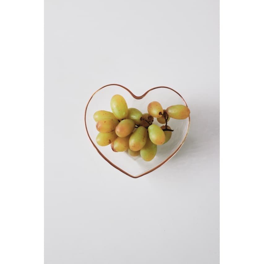 Bowl Heart Frejú com Fio Dourado - M