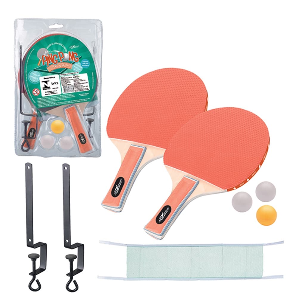 Ping Pong Com Rede e Bolinha Brinquedo Infantil Interativo