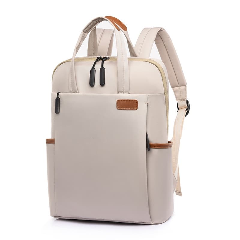 Mochila Feminina Cor Sólida Oxford Grande À Prova D'água Antifurto Bolsa Para Computador Ao Ar Livre Escolar Estudantes