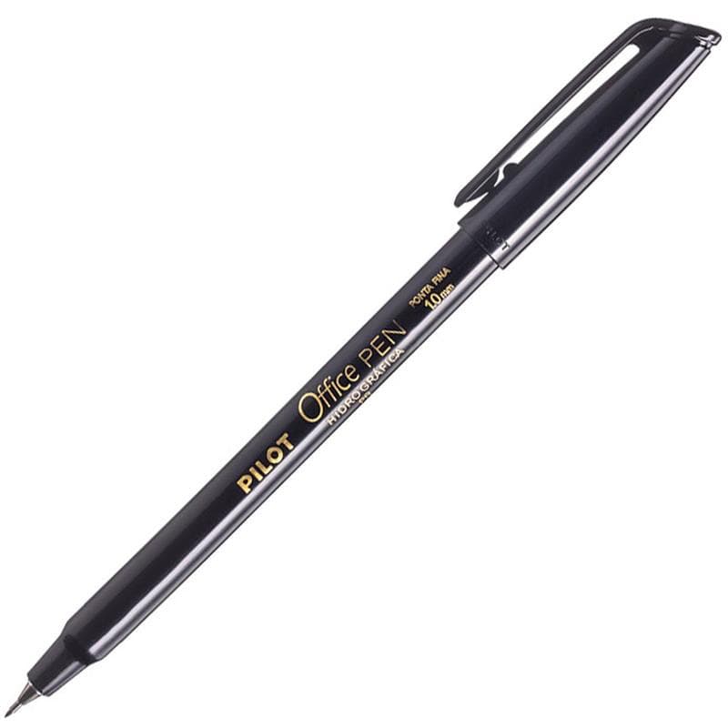 Caneta hidrográfica PILOT office pen 1.0 preta blister